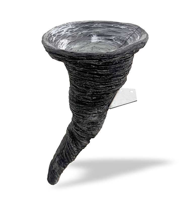 Wizard of Oz Tornado Sculpture With Mounting Bracket